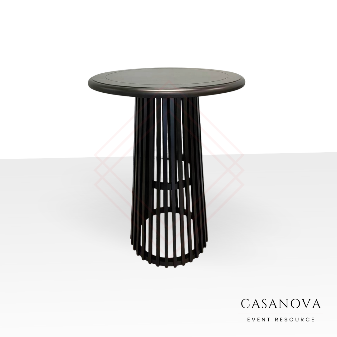 30" Sunray Cocktail Table, Black